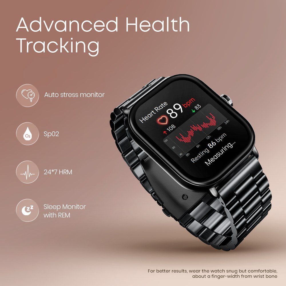 Fastrack Radiant FX2 Luxury Metal Smartwatch with largest 5.1 AMOLED Display with Functional Crown - Image 8