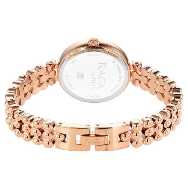 Titan Raga Showstopper Quartz Analog Rose Gold Dial Metal Strap Watch for Women - Image 6