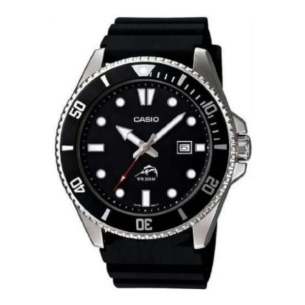 Casio MDV106 Series Black Stainless Steel Case & Resin Band Unisex Analog Watch - Image 6