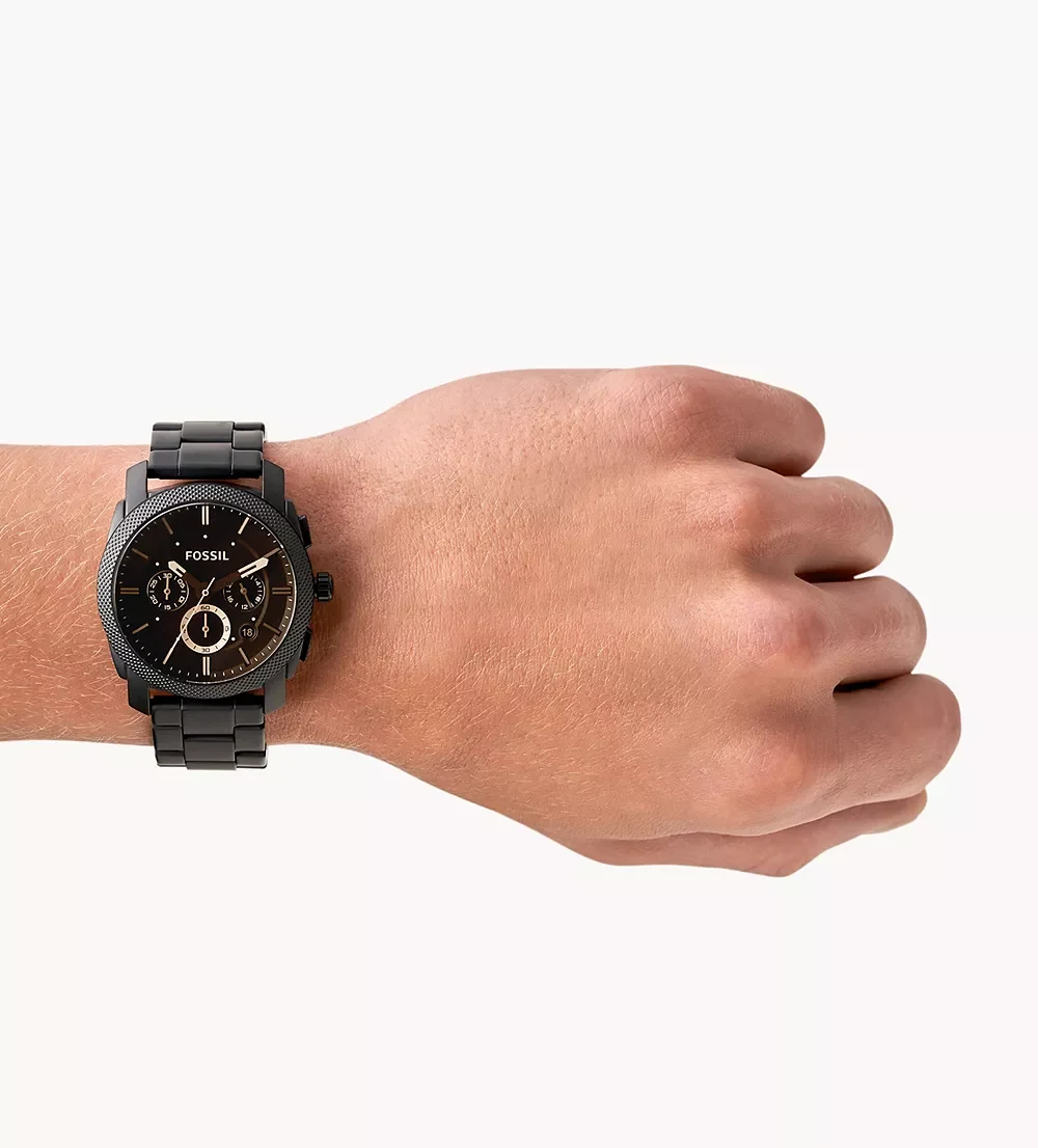 Machine Mid-Size Chronograph Black Stainless Steel Watch (FS4682) - Image 3